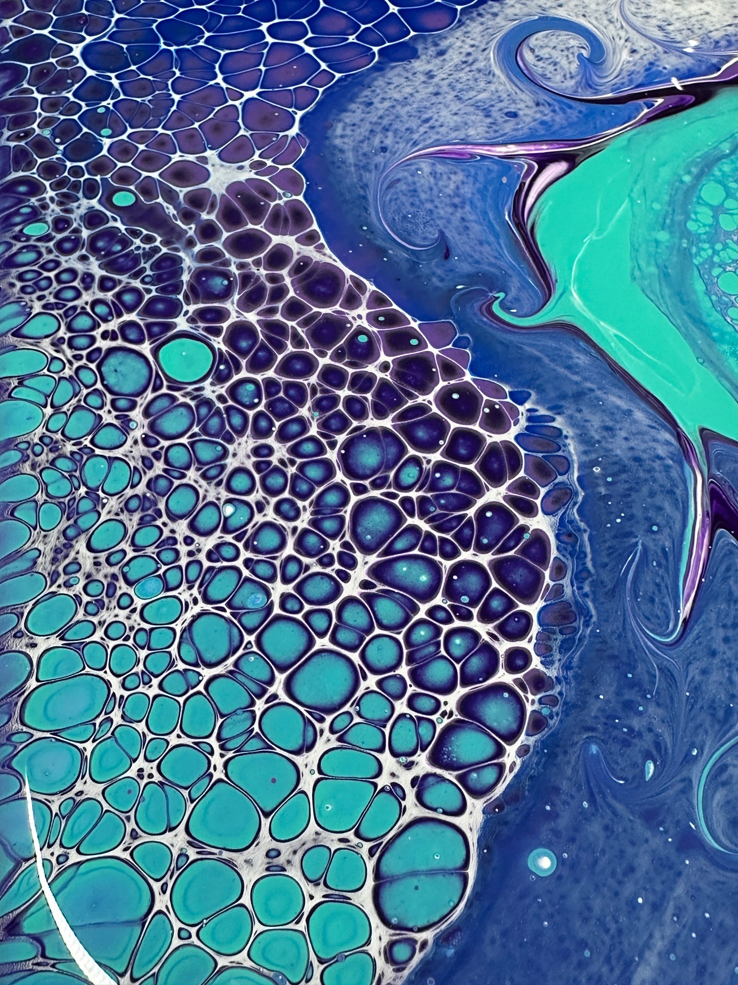 Waves of Serenity - Original Canvas 40x40cm