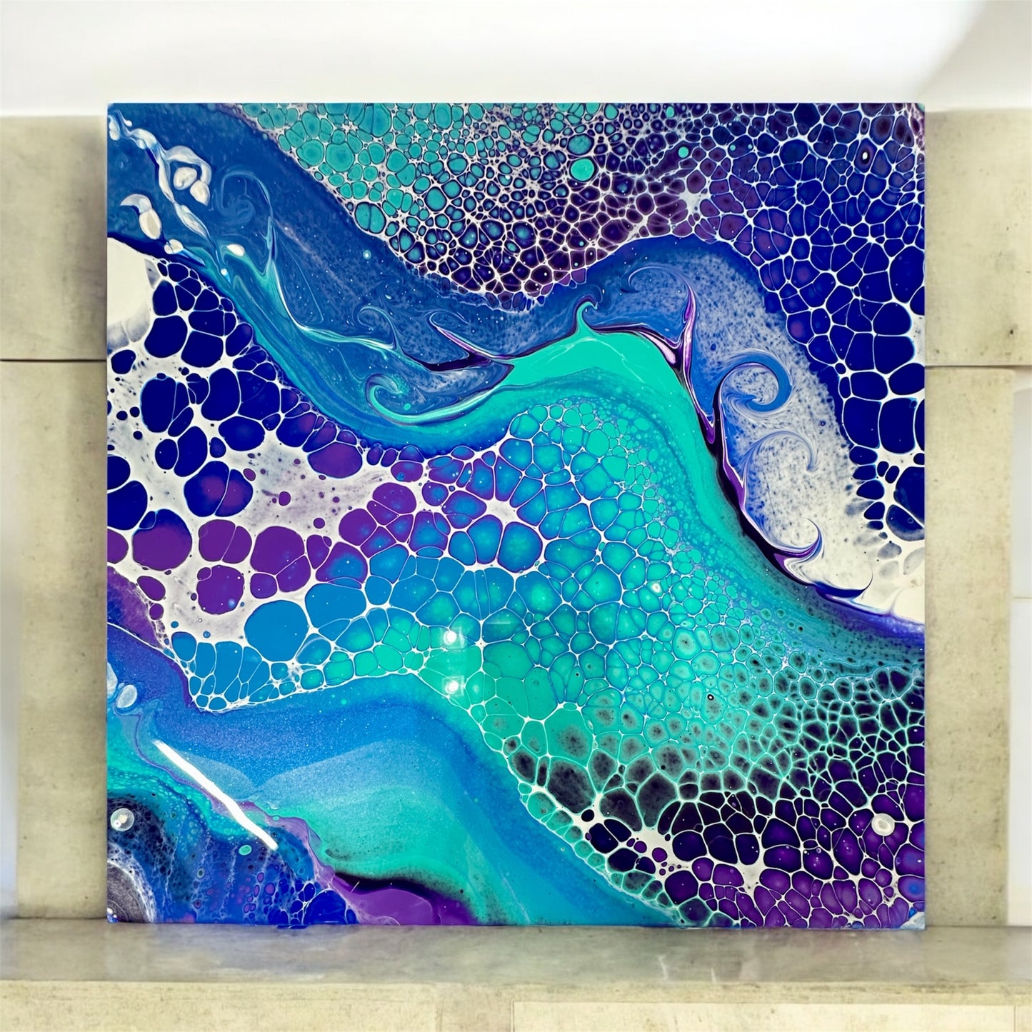 Waves of Serenity - Original Canvas 40x40cm