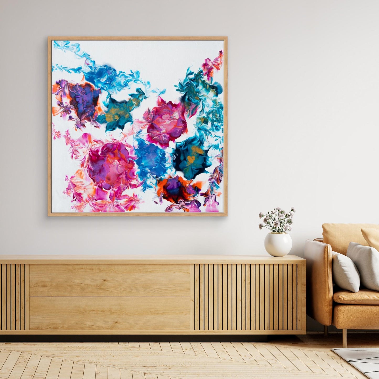 Free-Flow Flowers in Pink