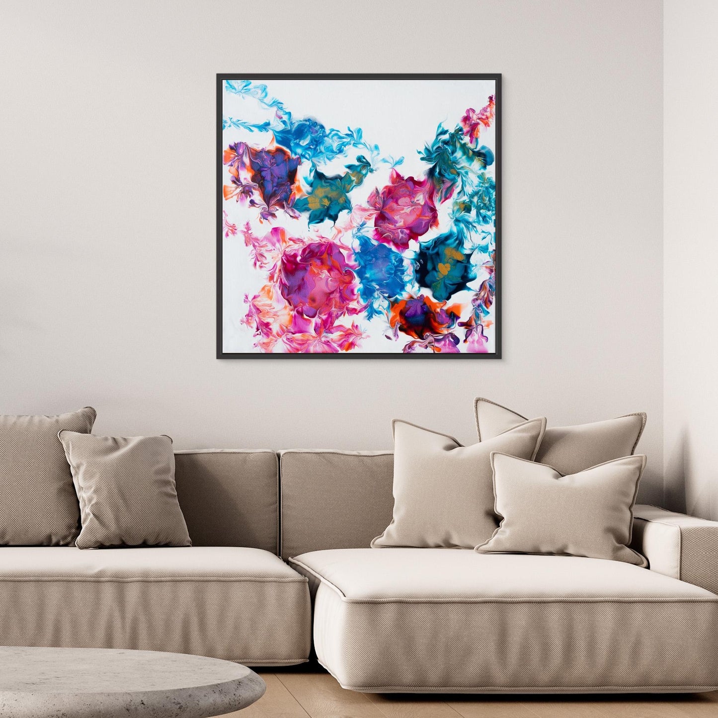 Free-Flow Flowers in Pink