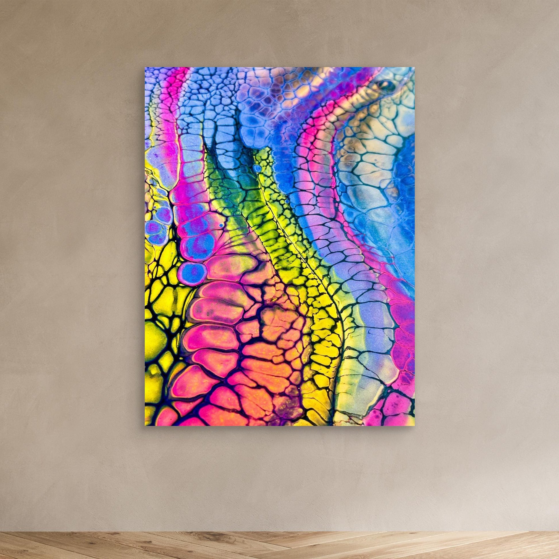 Serpentine Glow – Canvas Art Print