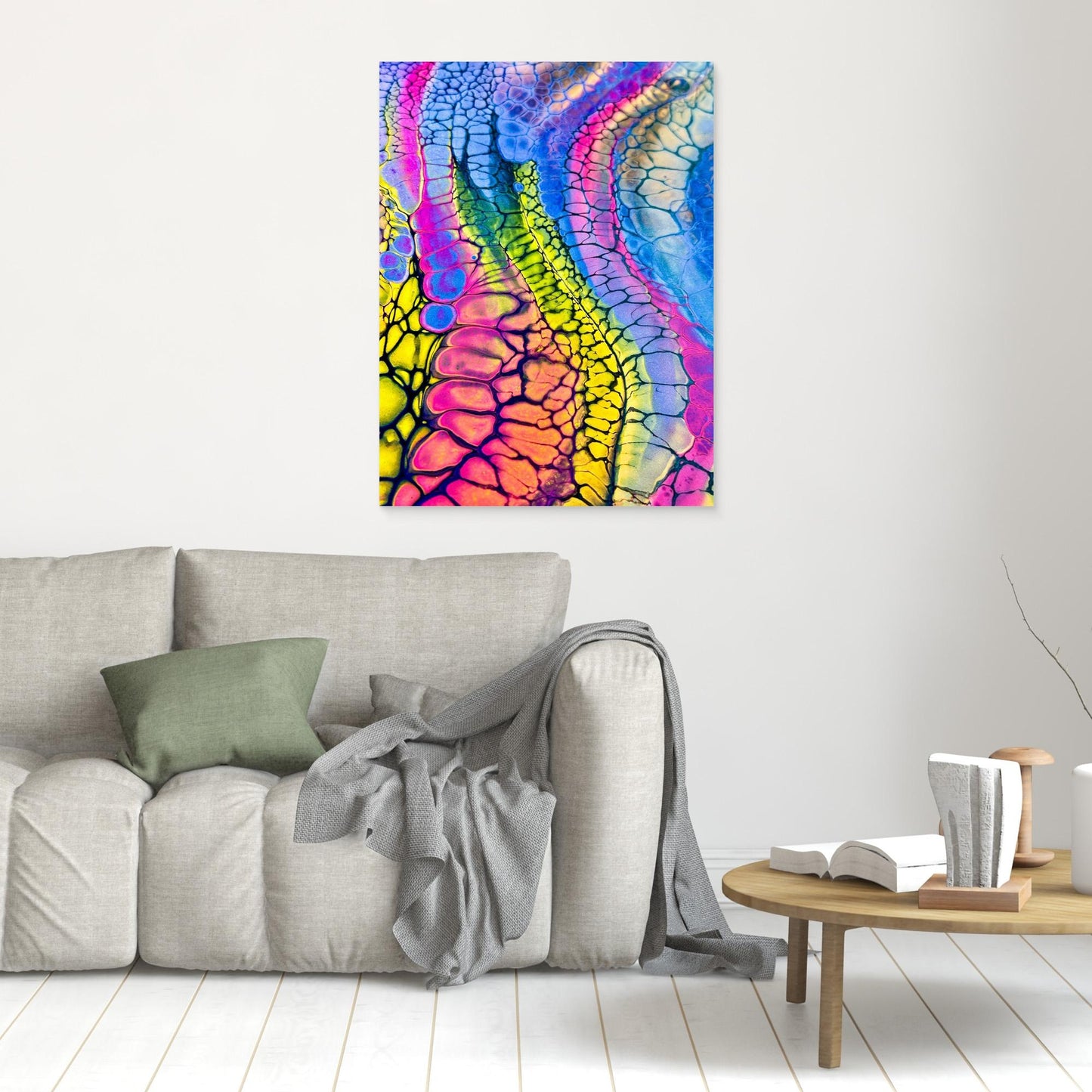 Serpentine Glow – Canvas Art Print