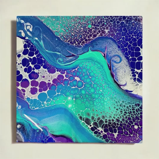 Waves of Serenity - Original Canvas 40x40cm